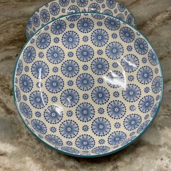 SIGNATURE 2 Piece Dinner Bowl Set STONEWARE BRAND-NEW boxed - Picture 7 of 15